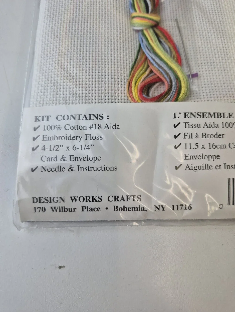 Design Works Crafts #825 Cross Stitch Greetings Golf Card Kit New Sealed